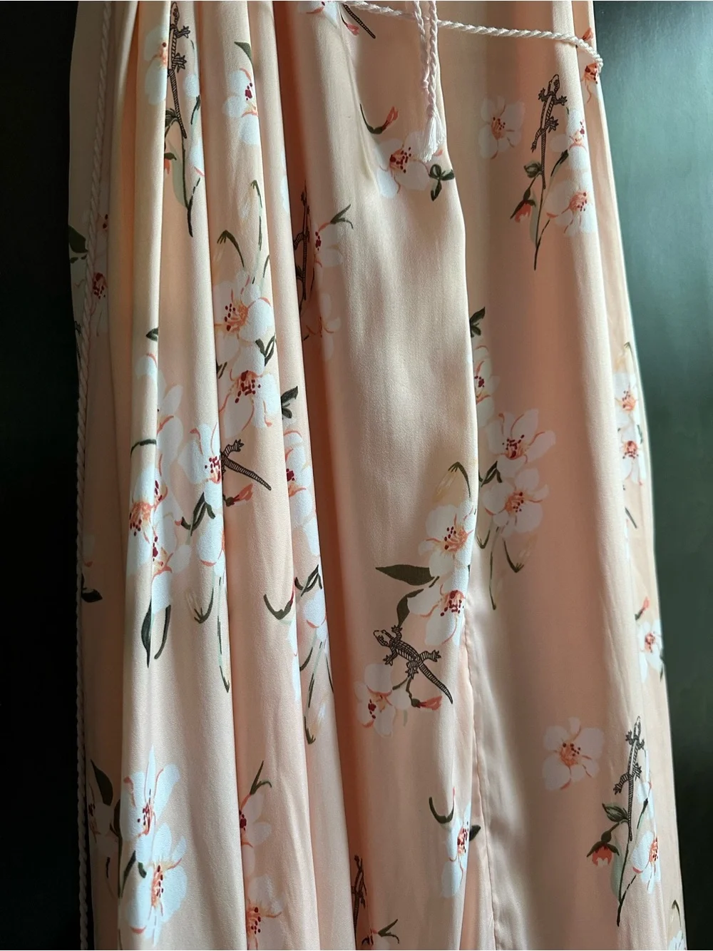 Abercrombie & Fitch Peach Floral Maxi Dress